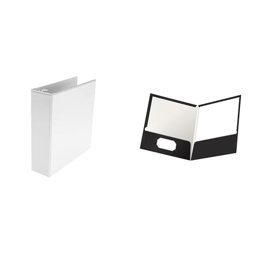 Casafoyer Polypropylene D-Ring Binder & Laminated Pocket Folder Combo Kit for Office & School Organization