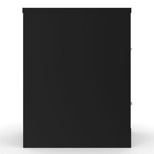 Staples 2-Drawer Vertical File Cabinet, Letter Size, Lockable, Black