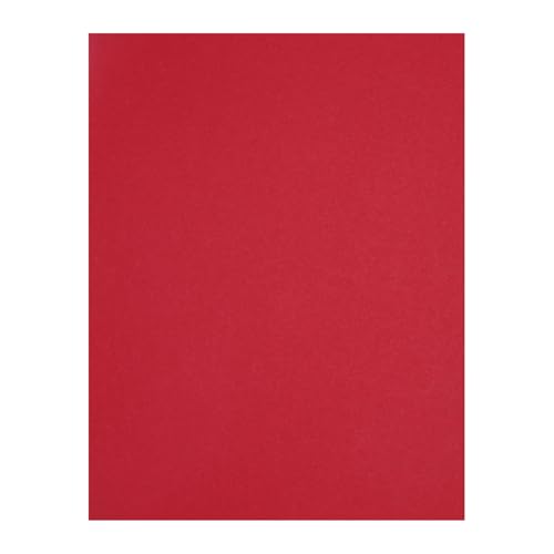 PA Paper Accents Stash Builder Cardstock 8.5" x 11" Crimson, 65lb colored cardstock paper for card making, scrapbooking, printing, quilling and crafts, 1000 piece box