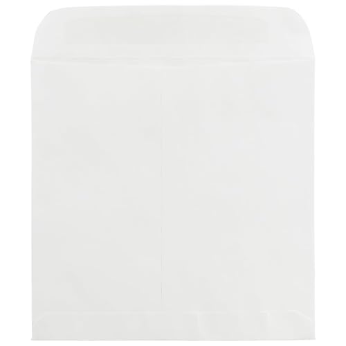 JAM PAPER 12.5 x 12.5 Large Square Invitation Envelopes - White - 100/pack