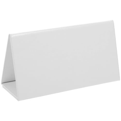 White Blank Tent Place Cards 4Pcs Foldable Erasable Table Name Card Blank Seat Tent for Classroom Office Seating Place Cards Place Cards for Table Setting