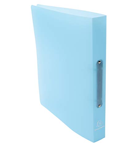 Exacompta Ref - 54970E Chromaline Pastel PP Ring Binders, 320x268mm, Suitable for A4+, 2 Ring 40mm Spine, Pack of 5 Assorted Colours, Coral, Mauve, Blue, Green & Yellow