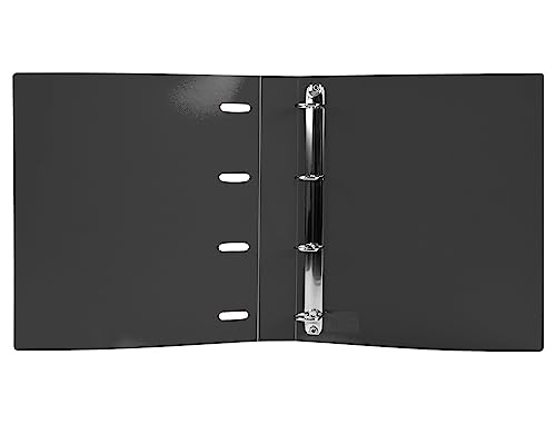 Liderpapel A4 Square 5 mm 100 Sheets 80 g Polypropylene 4 Rings 40 mm Opaque Black