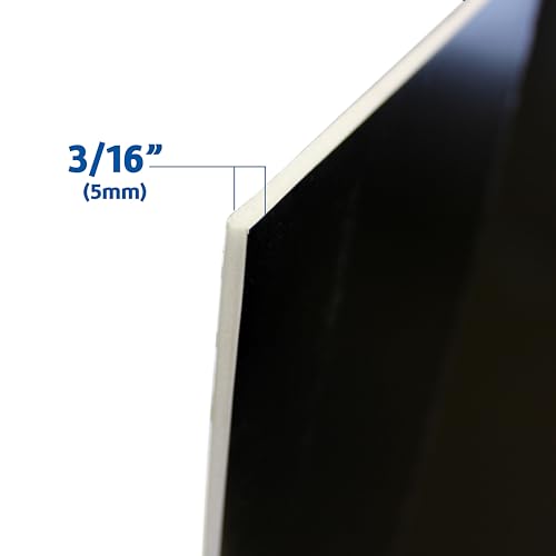 Flipside Products 36” x 48” Foam Project Boards for Presentations, Science Fair, School Projects, and Event Displays - Assorted Colors (Yellow, Green, Blue, Red, Black) 3/16'' Thick - 24 Pk