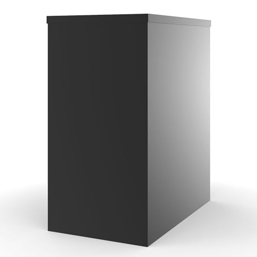 Staples 2-Drawer Vertical File Cabinet, Letter Size, Lockable, Black
