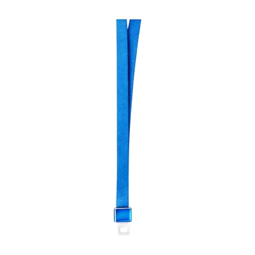 100pack Advanced Lanyard, Soft Silicone Neck Strap with Aluminum Alloy Buckle, Durable ID Badge Holder (blue100pack)