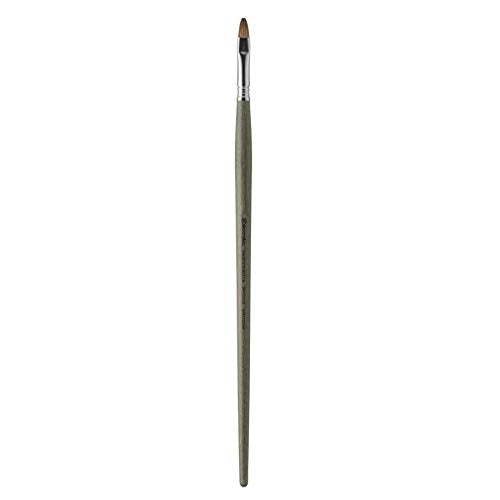 Escoda Modernista SeriesArtist Oil & Acrylic Long Handle Paint Brush, Bright/Shader, Size 18, Synthetic Mongoose