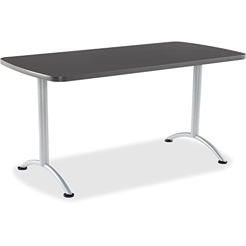 Iceberg ARC Conference Table, 5 ft, Graphite/Silver Leg