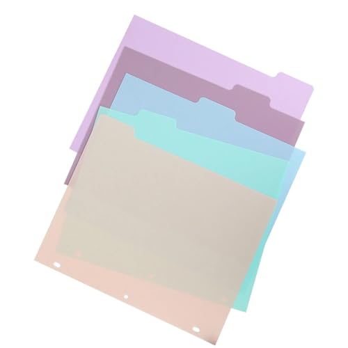 Binder Dividers, 2 Sets 5pcs/Set of A4 Binder Index Dividers