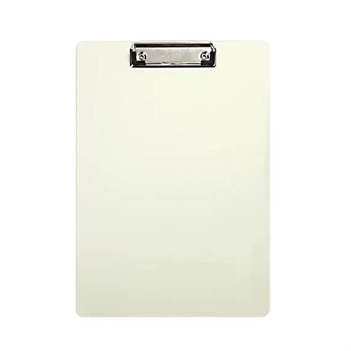 ECOLFE clipboard, 10 Pack Hardboard Record Board Clip Hard Shell Drawing Board with Metal Clip for Home, Office, Restaurant Plastic Folders(C)