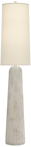 Regency Hill Leisa 65 1/2" Tall Sand Finish Modern Floor Lamp Living Room