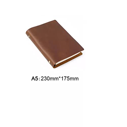 GFHSKRPL Leather-bound Notebook Vintage Plan Diary Travel DIY Diary Notebook Stationery(Blank Paper)