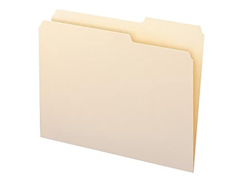 Smead File Folder, 2/5-Cut Tab, Right Position, Letter Size, Manila, 100 per Box (10385)