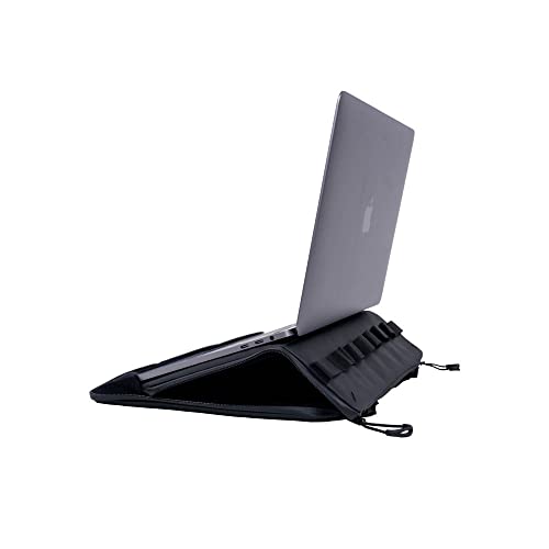 WANDRD 14 Inch Laptop Case, Black, Protective Sleeve with Built-in Stand
