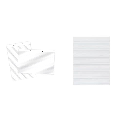 Casafoyer Primary Chart Paper and Skip-A-Line Filler Paper Combo Kit for Classroom Writing Practice