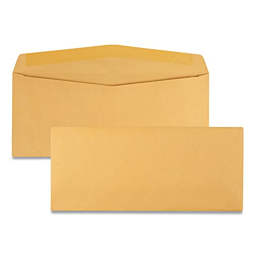 Quality Park Kraft Envelopes, #12, 4-3/4 x 11, 28lb, Brown Kraft, 500/Box (11462)
