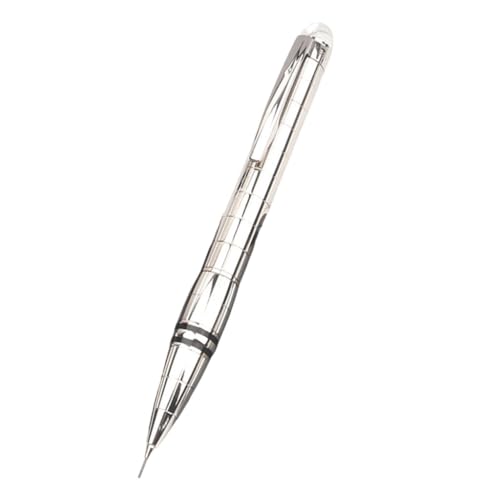 SIDUFHAOPKLL Mechanical Pencils Crystal Kawaii Pencil Office Stationery Inlay Serial Number Send Refill Set(Silver Grid)