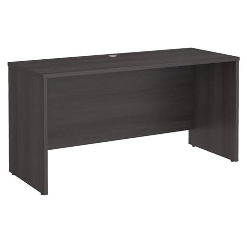 Scranton & Co 60W x 24D Credenza Desk, Storm Gray Finish, Laminate Over Engineered Wood, Sturdy Office Desk with Extended Modesty Panel, Commercial Quality ANSI/BIFMA Standards, Indoor Use