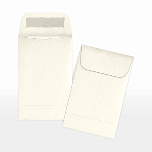 LUXPaper #1 Coin Envelopes | 2 1/4" x 3 1/2" | Champagne Metallic | 80lb. Text | 1,000 Qty