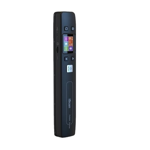 Portable iScan Document Photos Scanner 1050DPI Support WiFi & Rechargeable Handheld Scan Photo Mobile JPG/PDF Format(Black WiFi 32g)