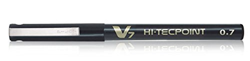 Pilot BX-V7-B Hi-Tecpoint Rollerball Pen, 0.7 mm Tip - Black, Box of 12