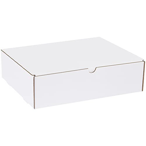 BOX USA BM14114 14 1/4"L x 11 1/4"W x 4"H, White (Pack of 50)