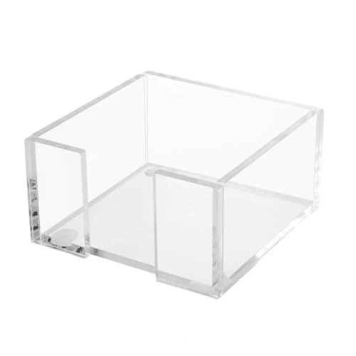 6Pcs Acrylic Note Dispenser Holder for 3x3 Sticky Notes Desktop Organizer