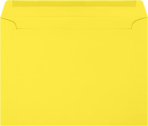 LUXPaper 9 x 12 Booklet Envelopes | Citrus Yellow | 80lb. Text | 500 Qty