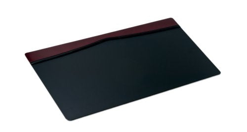 Dacasso Burgundy Leather 34" X 20" Top-Rail Desk Pad