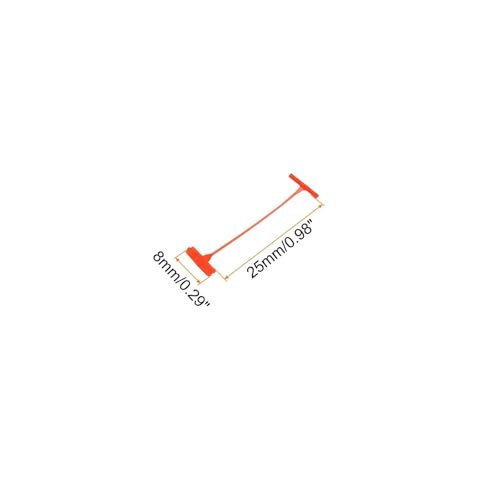 Tag Gun Fasteners 3000pcs Standard Plastic Tags with Red Barbs for Garment Labeling Office Filing and Craft Projects(25mm)