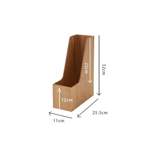Desk File Organizer, Vertical File Folder Holder or Office Product Organizer, Store Files Magazines Notepads Books