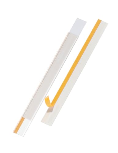 Durable Scanner Rail SCANFIX self-Adhesive Including Labels, 1000 x 57 mm, Label Holder, Transparent, 25 Pieces, 829719