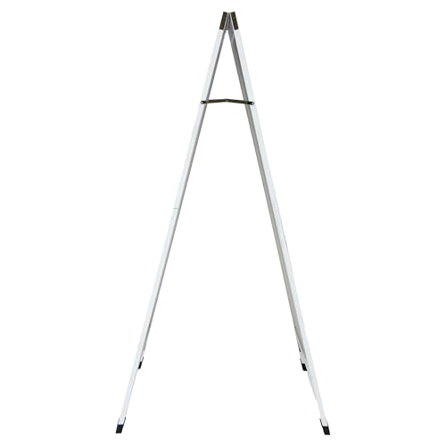 Sunnydaze Magnetic A-Frame Chalkboard Sign - 57- x 27.5-Inch - Whitewash