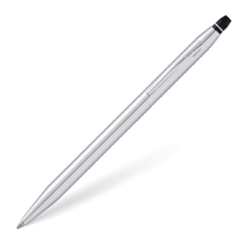 Cross Click Tuxedo Chrome Ballpoint Pen, Black Ink