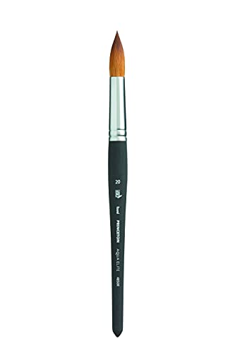 Princeton Aqua Elite, Series 4850, Synthetic Kolinsky Watercolor Paint Brush,Round, 20