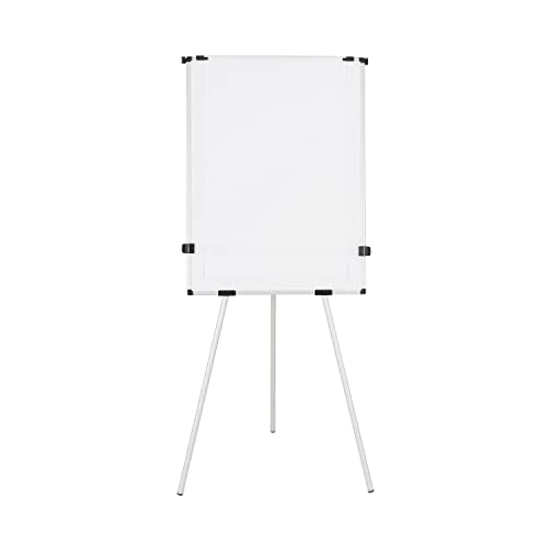 Bi-Office Earth Kyoto Paper Roll Tripod Non Magnetic Easel With Extendable Arms, 70 x 100 cm (Euro size), Dry Wipe Surface, Aluminium Frame