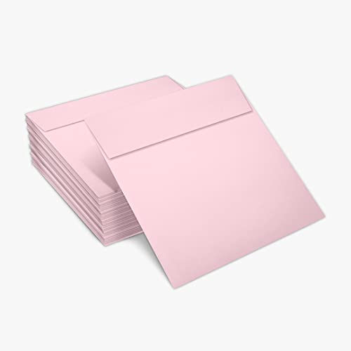 LUXPaper Square Invitation Envelopes | Peel & Press | 5 1/4" x 5 1/4" | Candy Pink | 80lb. Text | 1,000 Qty