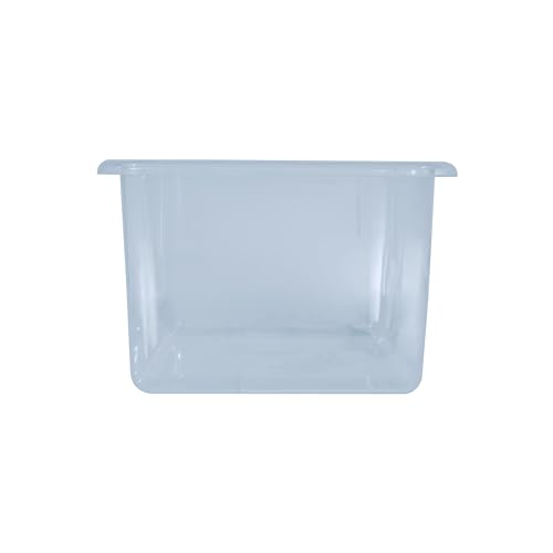 Wood Designs Cubby Storage Bin, Heavy Duty Plastic Containers for Kids Translucent Clear Cubby Tray Set of 20