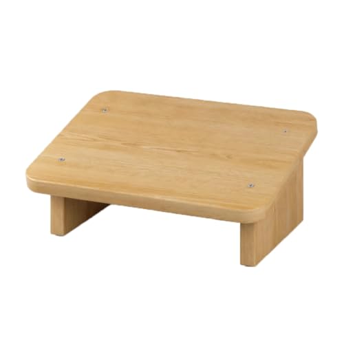 Ergonomic Foots Stool for Under Office Desks,20° Tilt Angle Wood Footrest,Prevent Slipping Footstool for Sofas(Color-1,40x24x15cm)