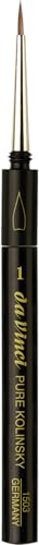 da Vinci Travel Series 1503 Maestro Watercolor Brush, Round Kolinsky Red Sable with Pocket Case Handle, Size 1