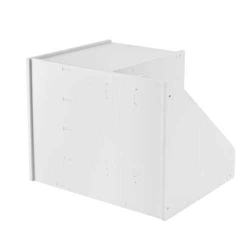File Rack File Holder Organizer 4+2 Tier, PVC Document Mail Sorter Holds Files Books Envelopes Letter Trays(White)