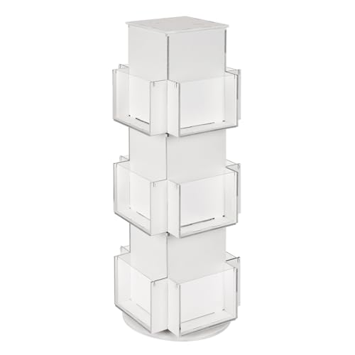 Natheeph Greeting Card Display, Rotating Display Stand, Wooden Display Rack