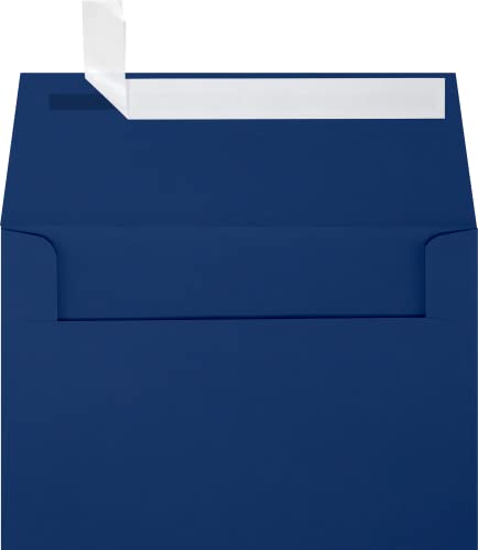 LUXPaper A4 Invitation Envelopes | Peel & Press | 4 1/4" x 6 1/4" | Navy Blue | 80lb. Text | 1,000 Qty