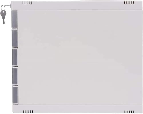 noxozoqm Secure Flat File Cabinet with Lock | A4 Paper Storage Box for Office Desktop