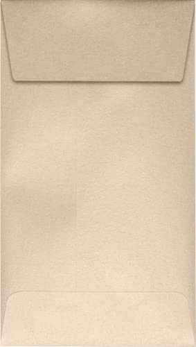 LUXPaper #5 1/2 Coin Envelopes | Peel & Press | 3 1/8" x 5 1/2" | Taupe Metallic | 80lb. Text | 500 Qty
