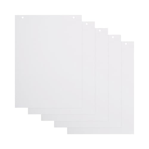 BoardsPlus Plain Flipchart Pad, A1 (58,5 x 81 cm), 60 gr/sqm Paper, 20 Sheets per pad (Pack of 5 Pads)