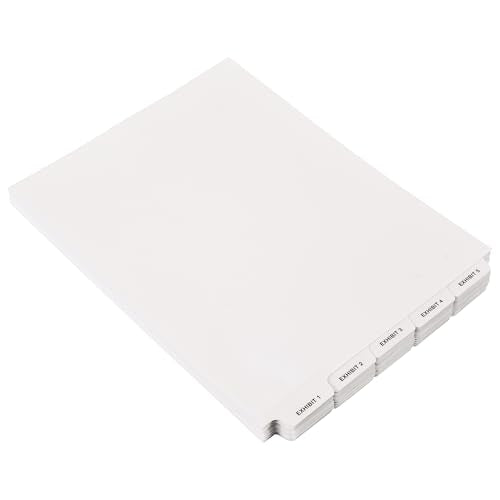 Exhibitindexes® Bottom Exhibit Dividers 1-100 AVE Style Bold Tabs Made in USA