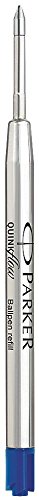 PARKER QUINKflow Ballpoint Pen Ink Refill, Medium Tip, Blue, PACK 12 Count bundle