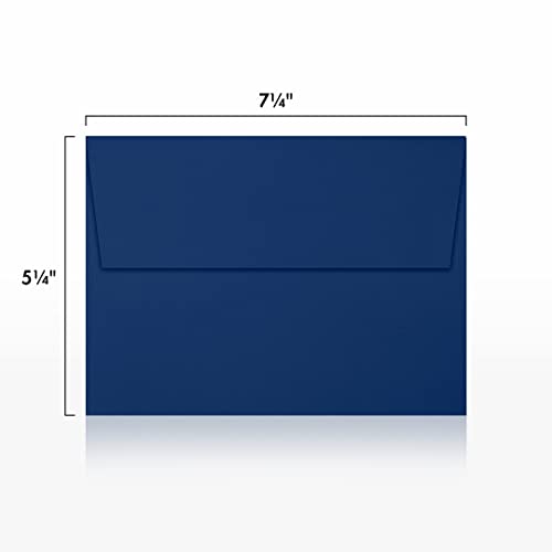 LUXPaper A7 Invitation Envelopes | Peel & Press | 5 1/4" x 7 1/4" | Navy Blue | 80lb. Text | 500 Qty