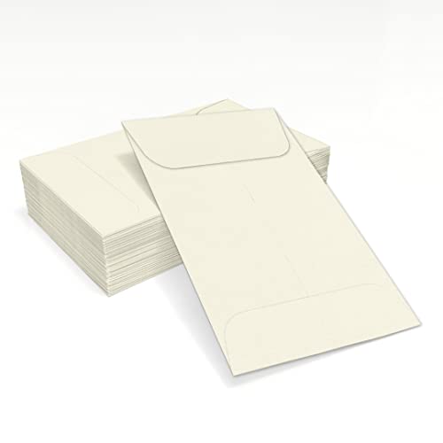LUXPaper #1 Coin Envelopes | 2 1/4" x 3 1/2" | Natural Linen | 80lb. Text | 1,000 Qty
